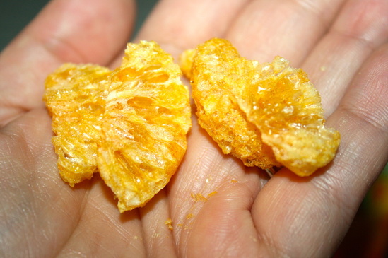 Mandarine Orange fruit crisps
